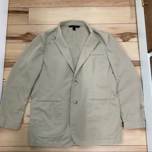 Express Design Studios - Men’s Khaki Sport Coat - 100% Cotton - Size Medium
